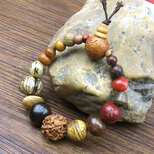 Bracelet en graines de Bodhi fait main